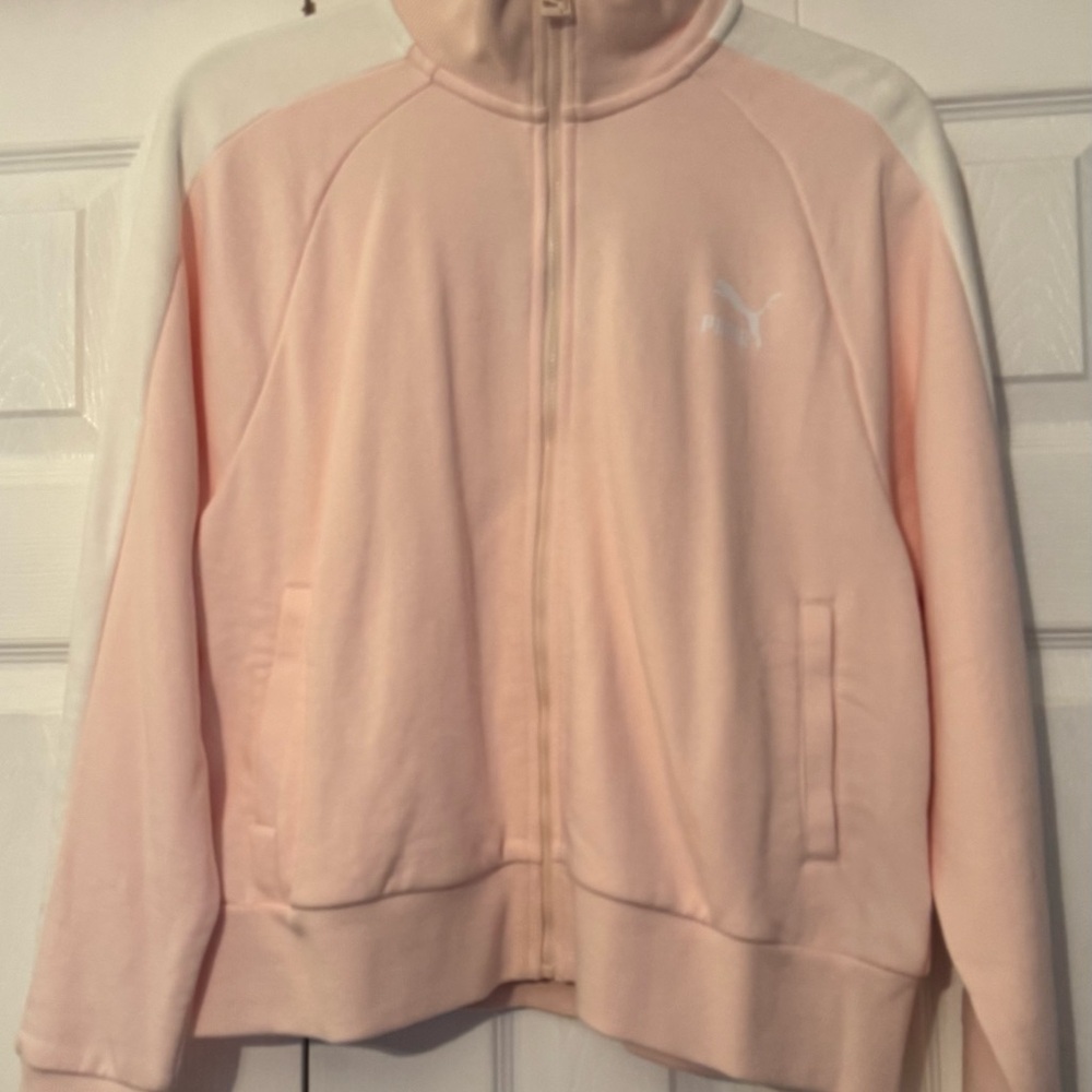 Puma Pink and White Hoodie-NWT